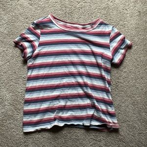 Striped tee.